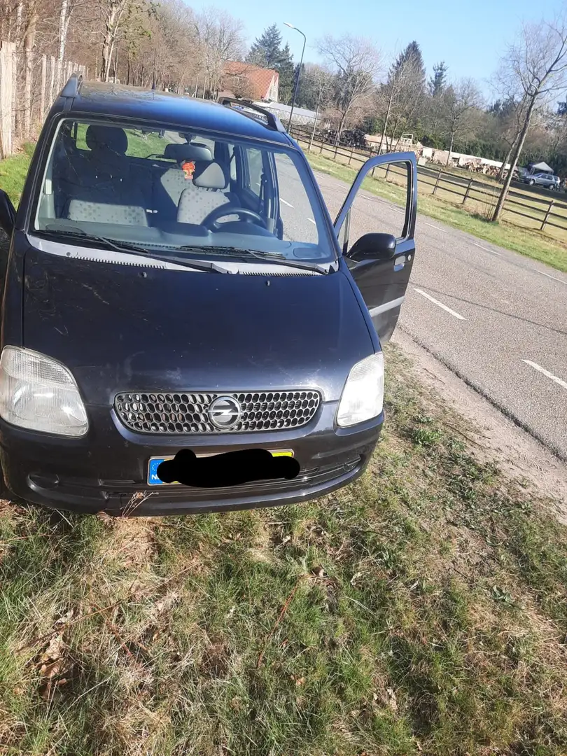 Opel Agila 1.2-16V+Comfort Zwart - 1