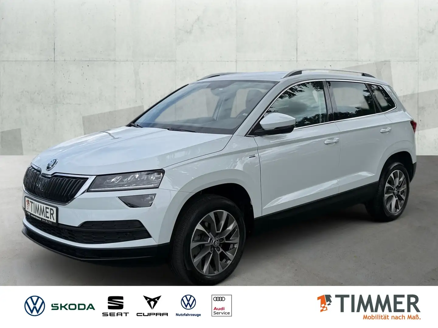 Skoda Karoq 1.5 TSI DSG CLEVER *LED *RKAM *NAVI *SHZ * Weiß - 1