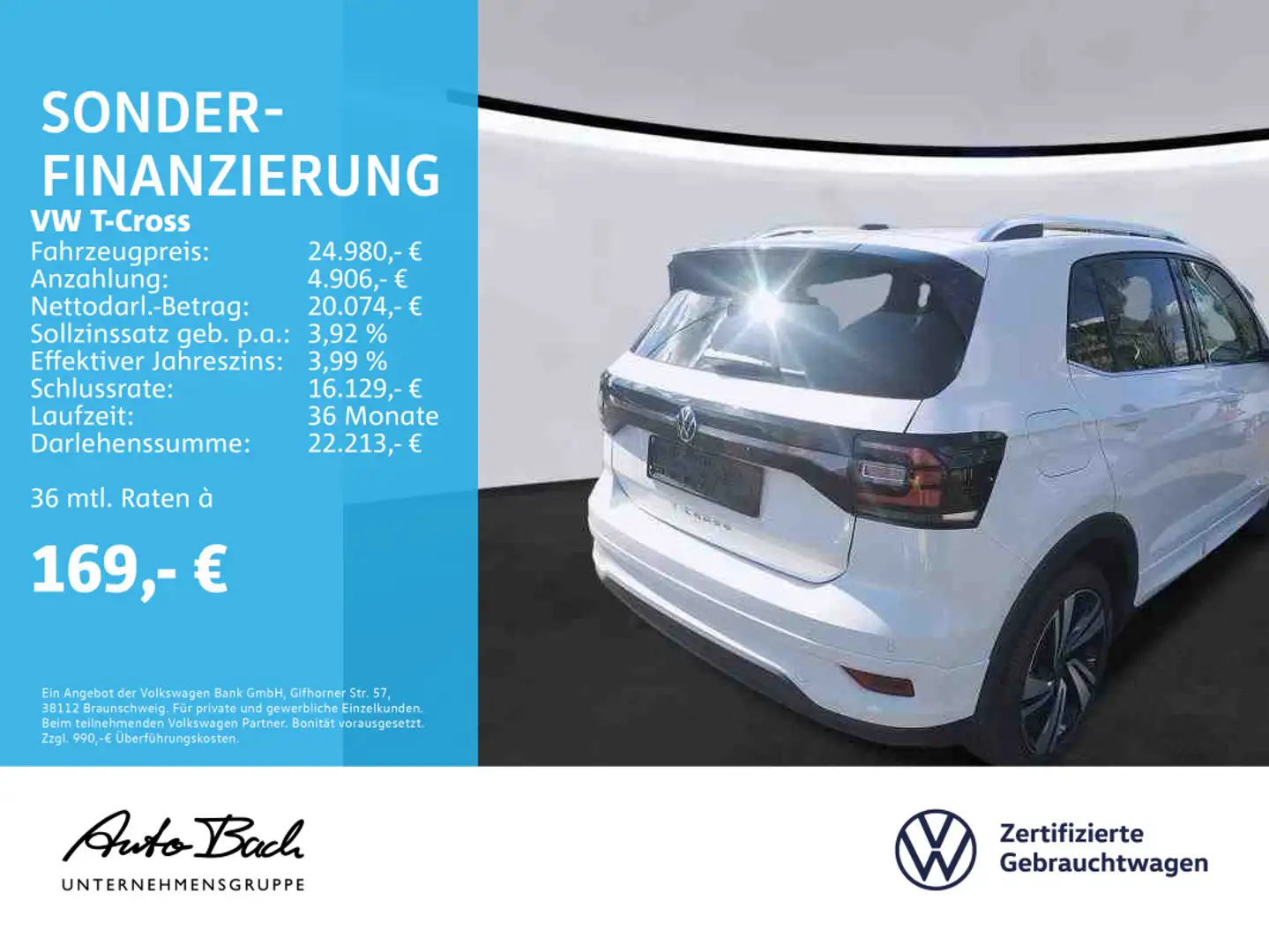 Volkswagen T-Cross 1.5 TSI "Style" DSG Navi LED Digital Coc Wit - 2