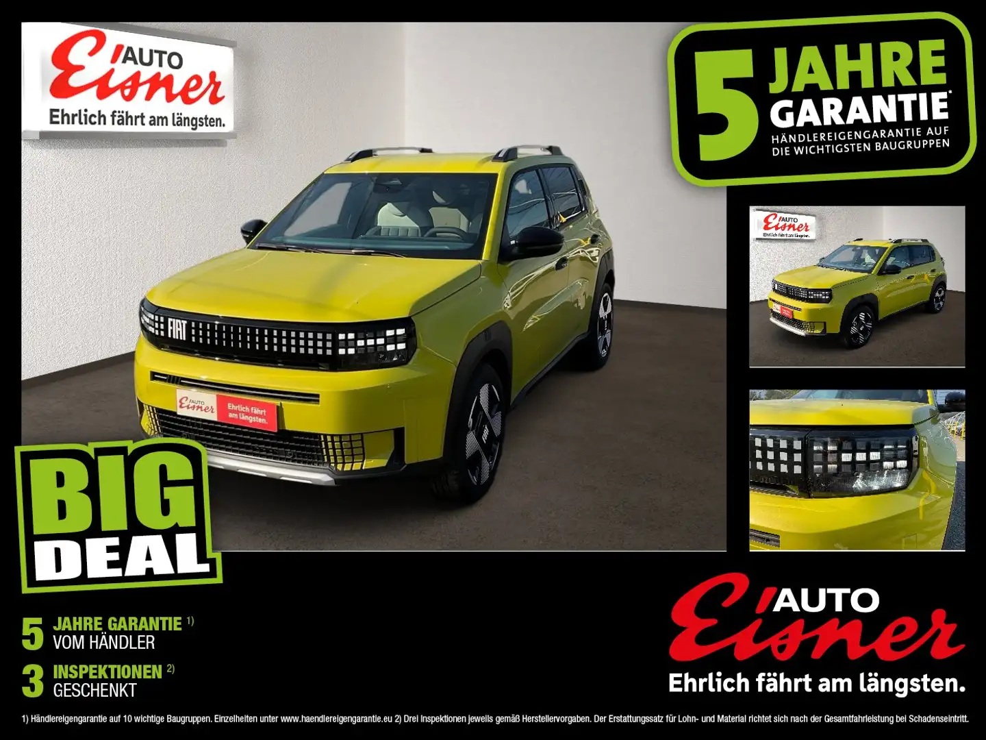 Fiat Grande Panda 1.2 Turbo 74 kW La Prima DynLicht Gelb - 1