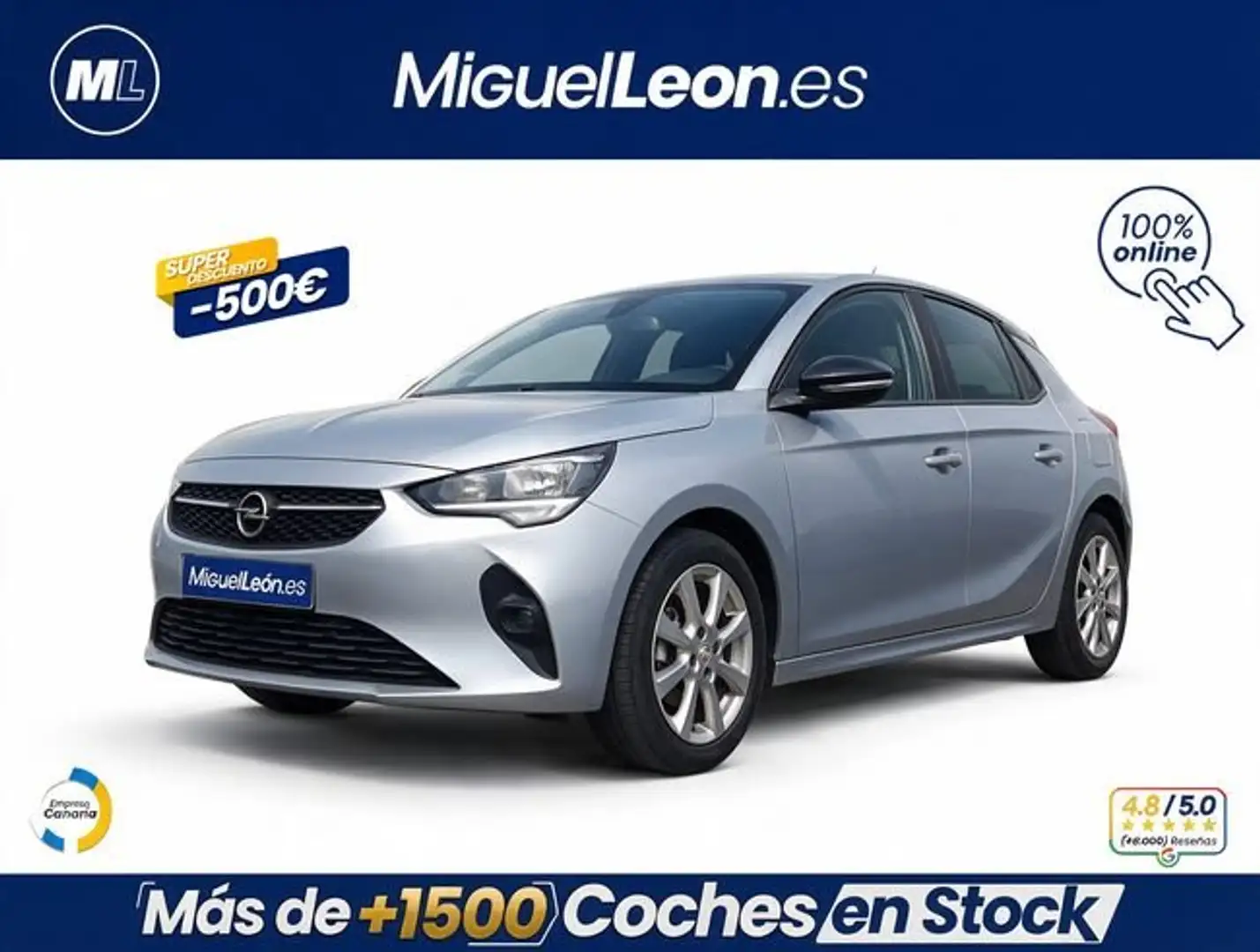 Opel Corsa 1.2T XHL S/S Edition 100 Gris - 1
