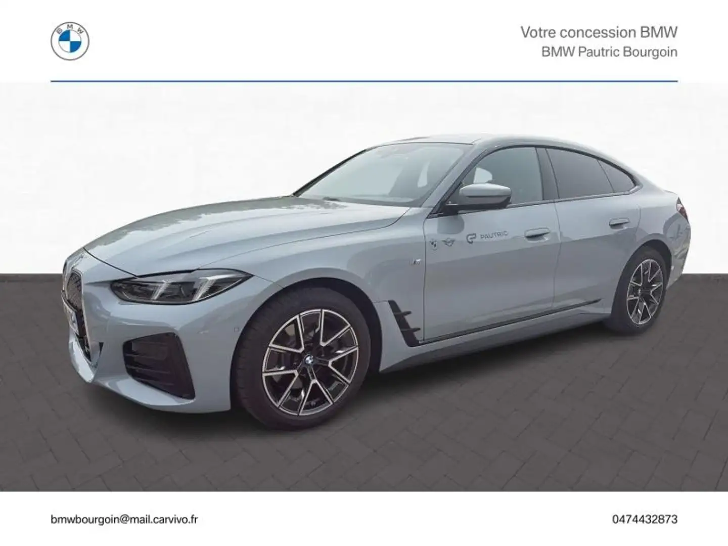 BMW i4 eDrive40 340ch M Sport Gris - 1