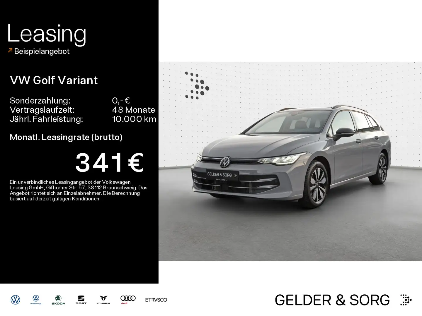 Volkswagen Golf Variant Life 1.5 TSI LED*AHK*Digital*ACC Grau - 1
