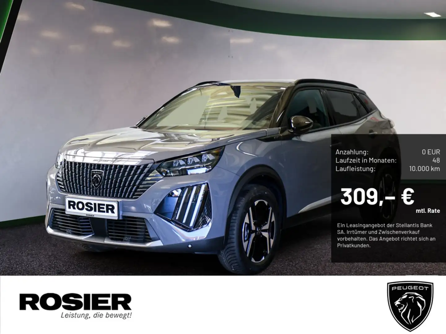 Peugeot 2008 GT Benzin 130 EAT8 LED NAVI KAMERA SHZ Grau - 1