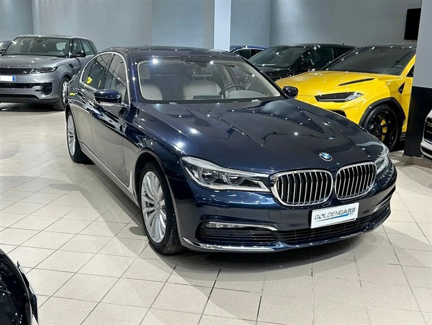 BMW 730 d Luxury auto my18 Bleu - 1