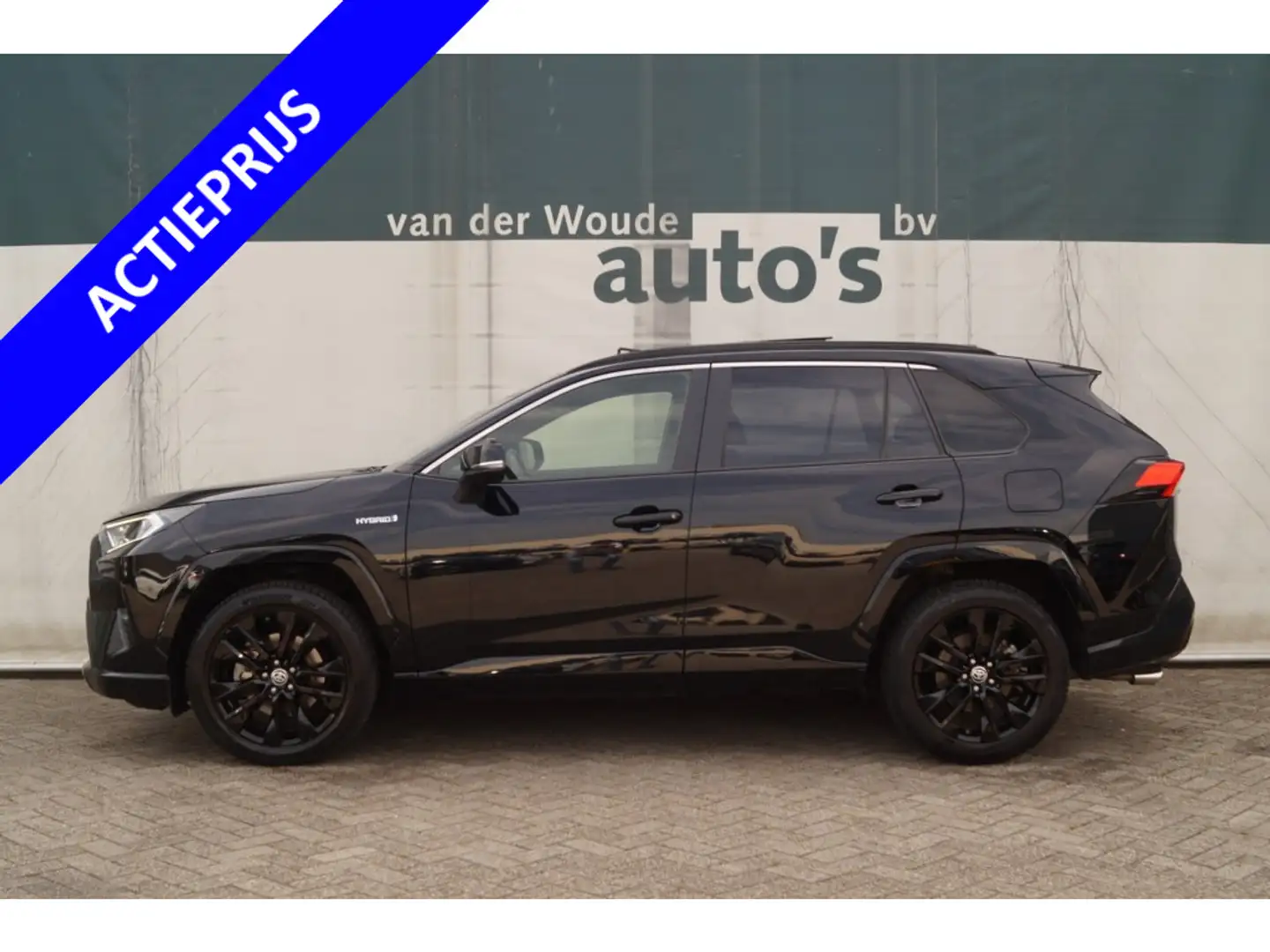 Toyota RAV 4 2.5 Hybrid Black Edition -PANO-ECC-LED-TREKHAAK- Schwarz - 1