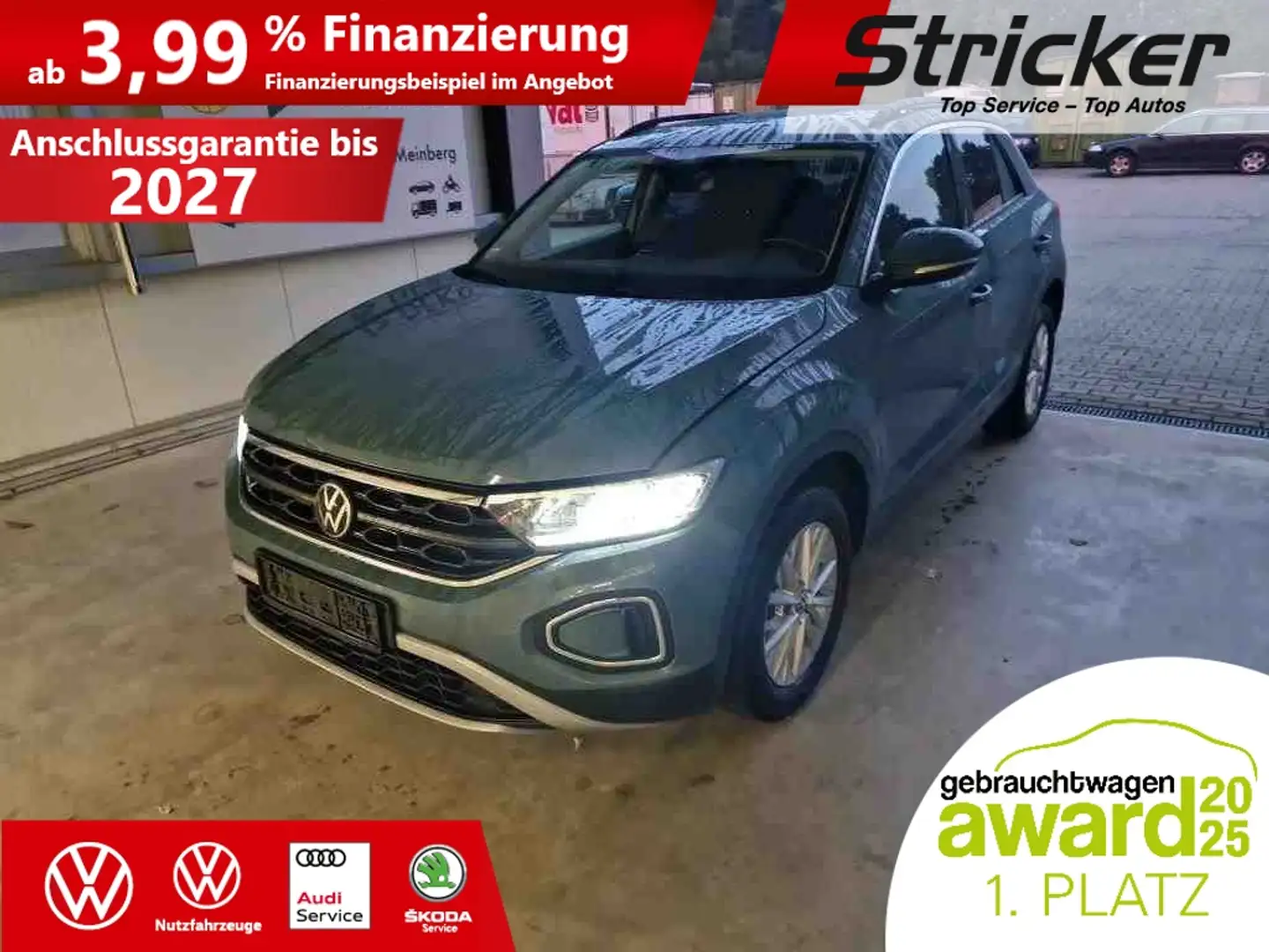 Volkswagen T-Roc Life 1.0TSI 225,-ohne Anzahlung Navi App-Connect Blau - 1
