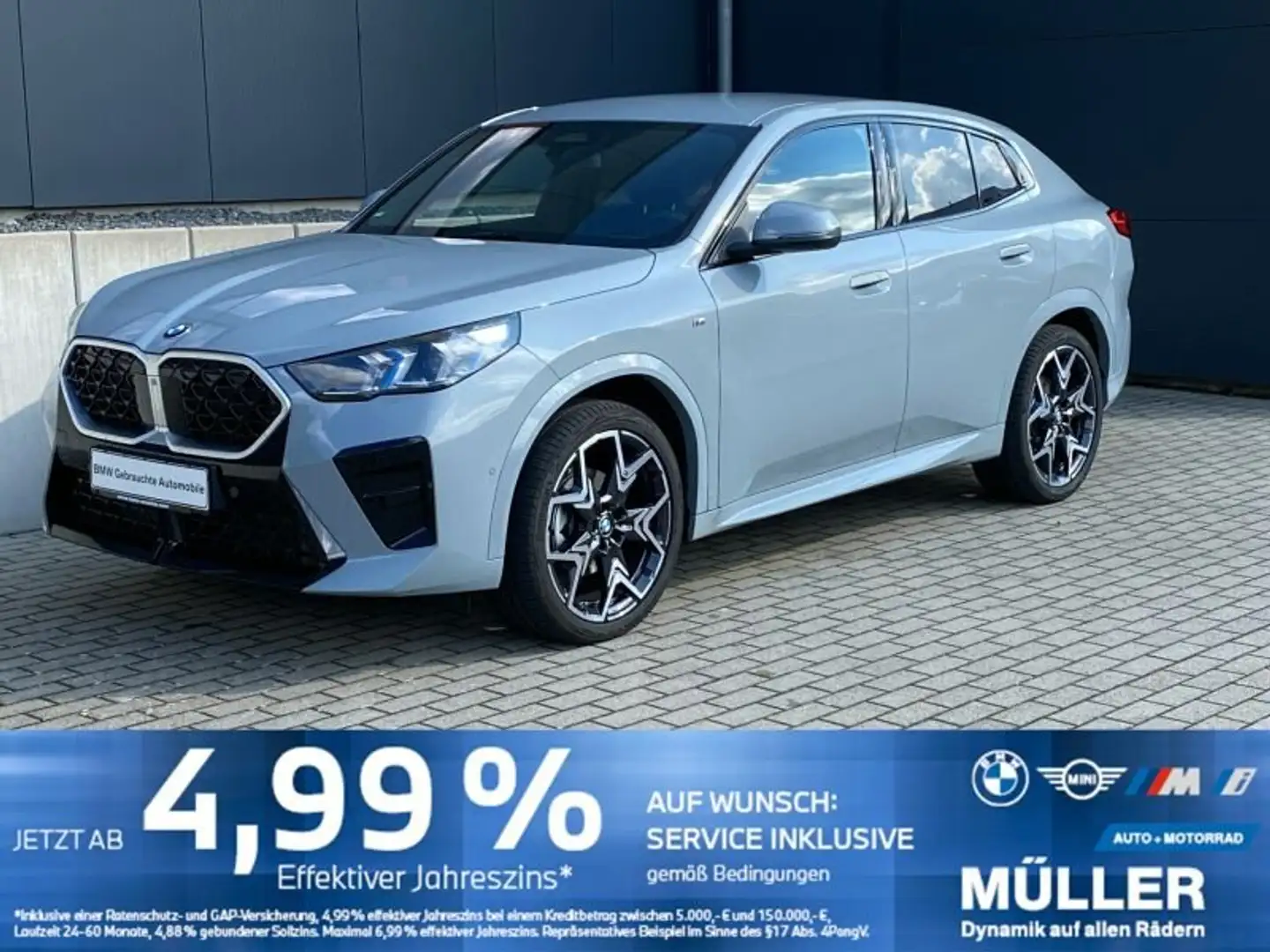 BMW X2 xDrive20d SAG M Sport AHK/LED+/AKUS/A-SITZ/hk Grau - 1