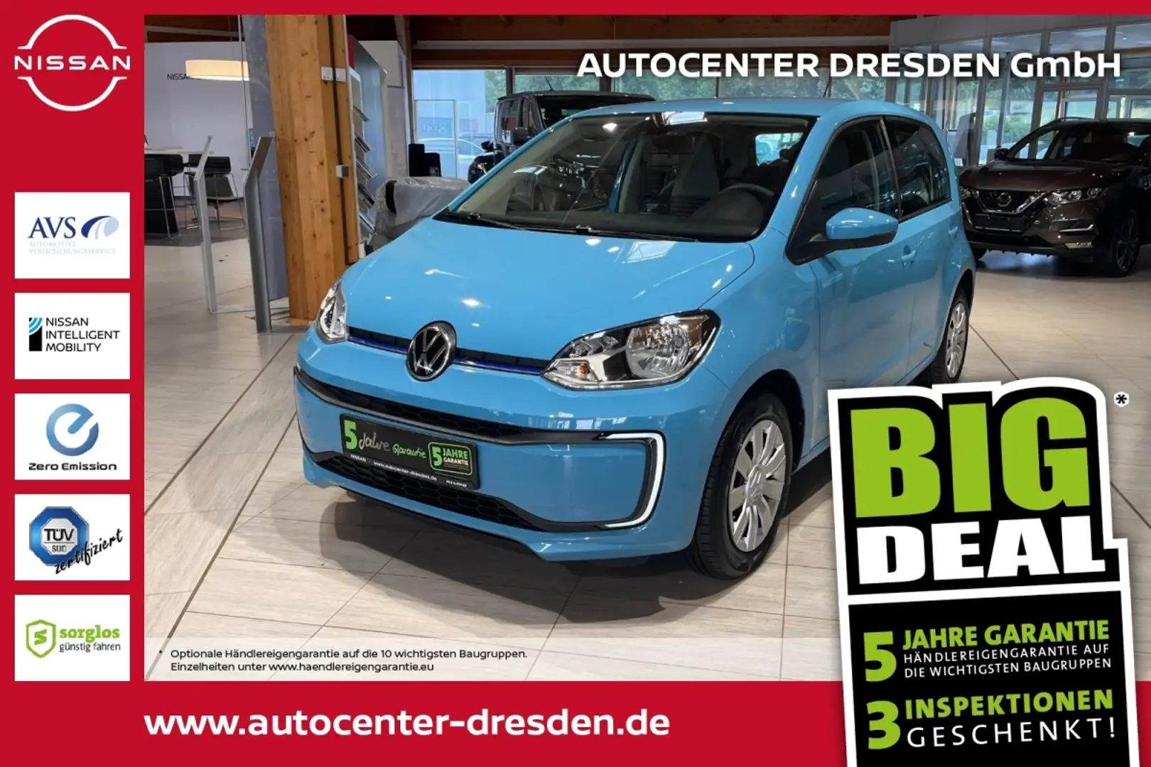 Volkswagen up! e- KlimaA DAB Bluetooth Allwetterreifen Niebieski - 1