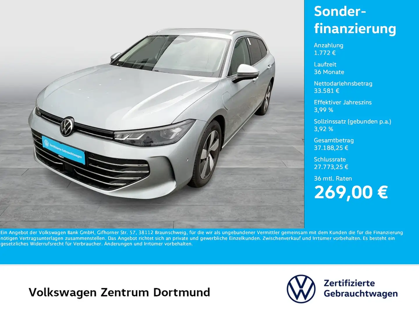 Volkswagen Passat Variant 1.5 HYBRID BUSINESS NEUES MODELL Argintiu - 1