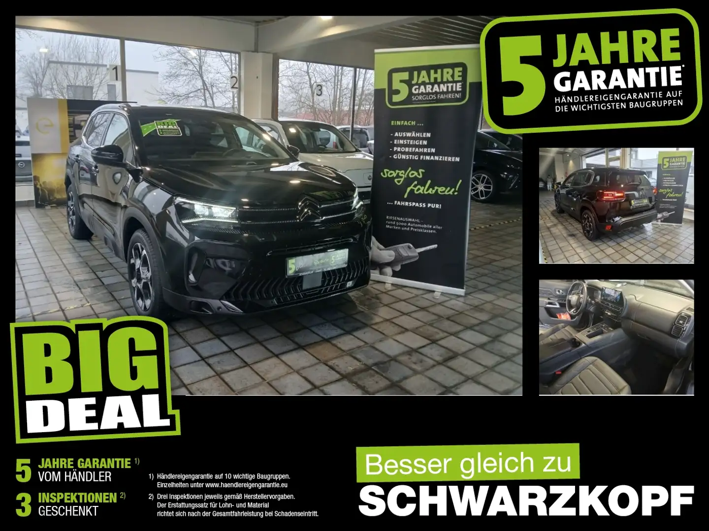 Citroen C5 Aircross 1.2 Fin. ab 2,99 % Navi,Parkpilot Schwarz - 1