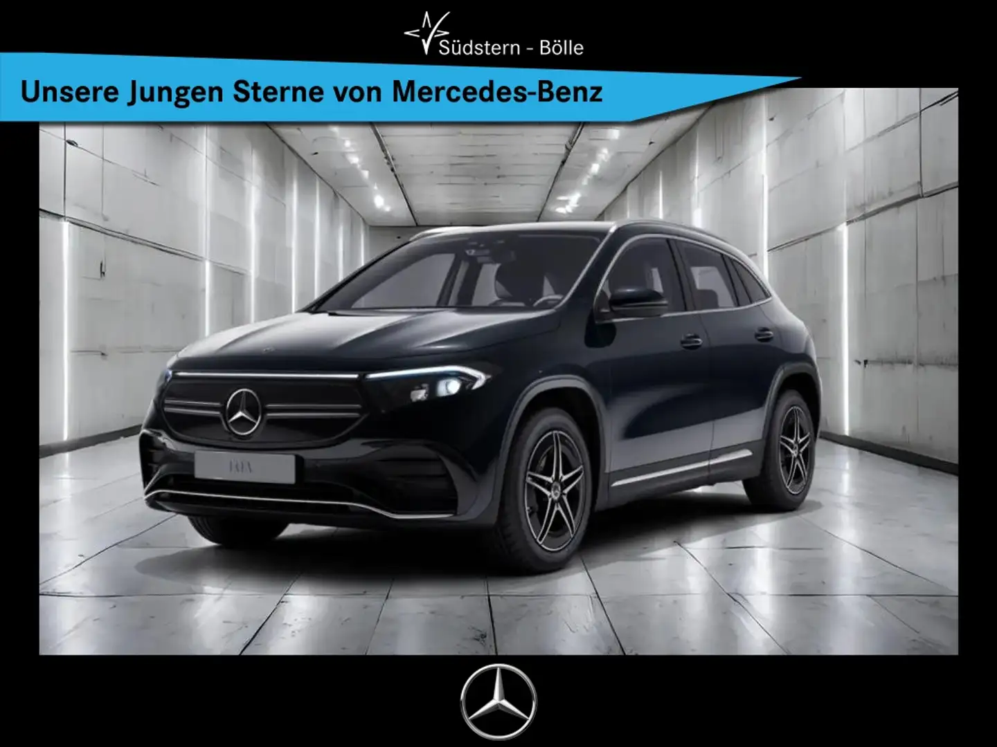 Mercedes-Benz EQA 350 4M +AMG+SHZ+AMBIENTE+KAMERA+PARK-ASS+LED Schwarz - 1