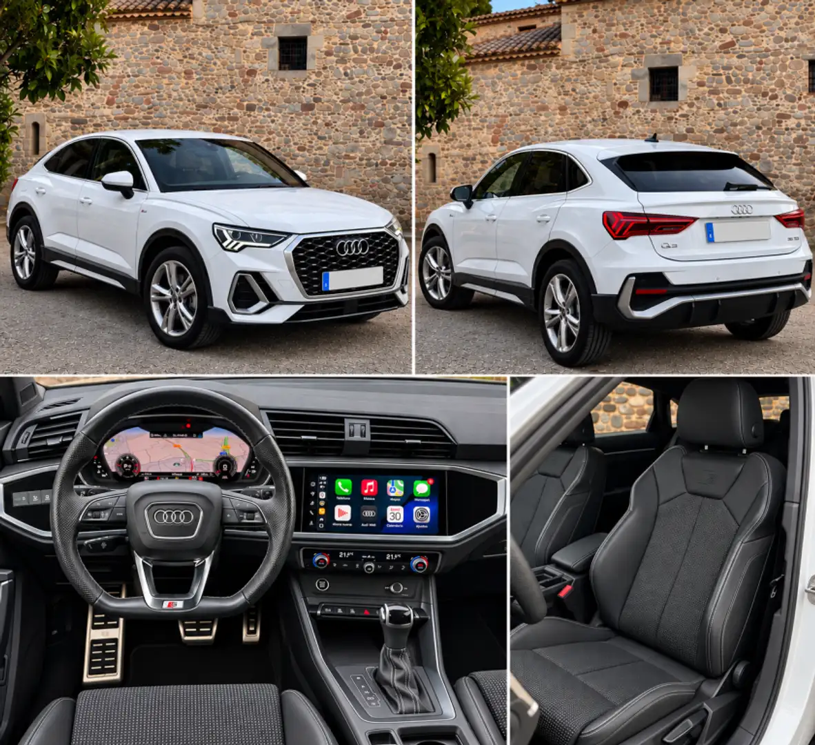 Audi Q3 Sportback 35 TDI S line S tronic Blanco - 1