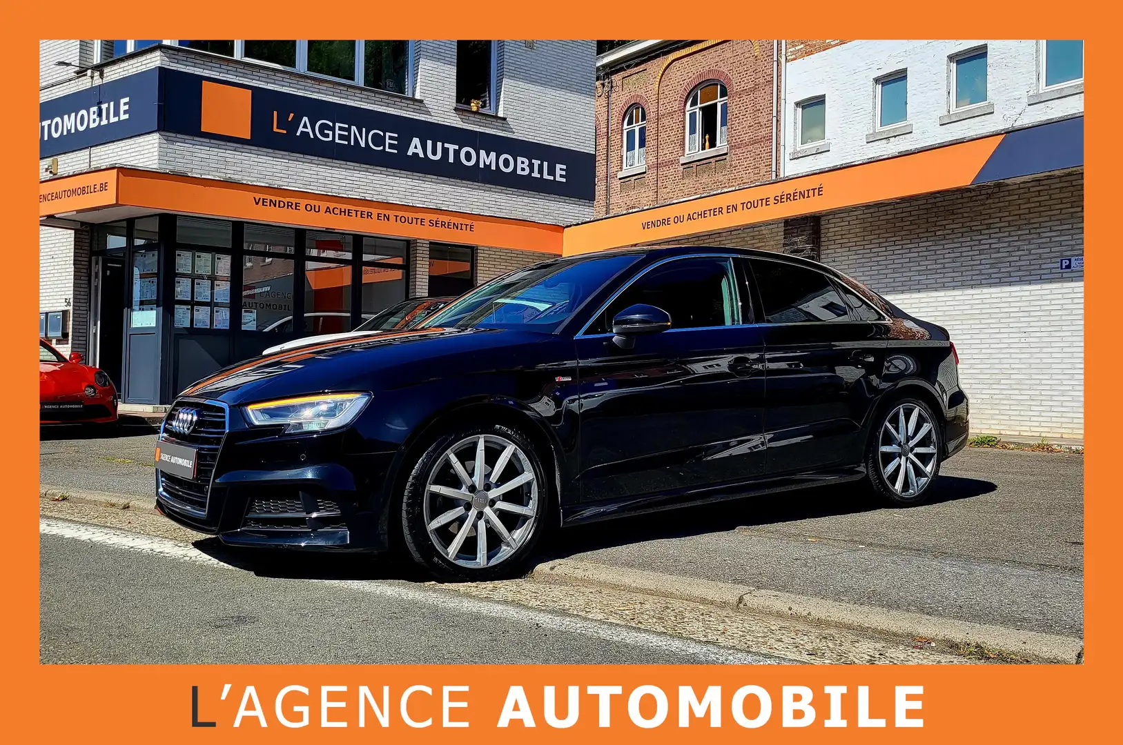 Audi A3 A3 1.6TDi S LINE SEDAN CLIGNOTANT DYNAMIC - GAR12M Noir - 1