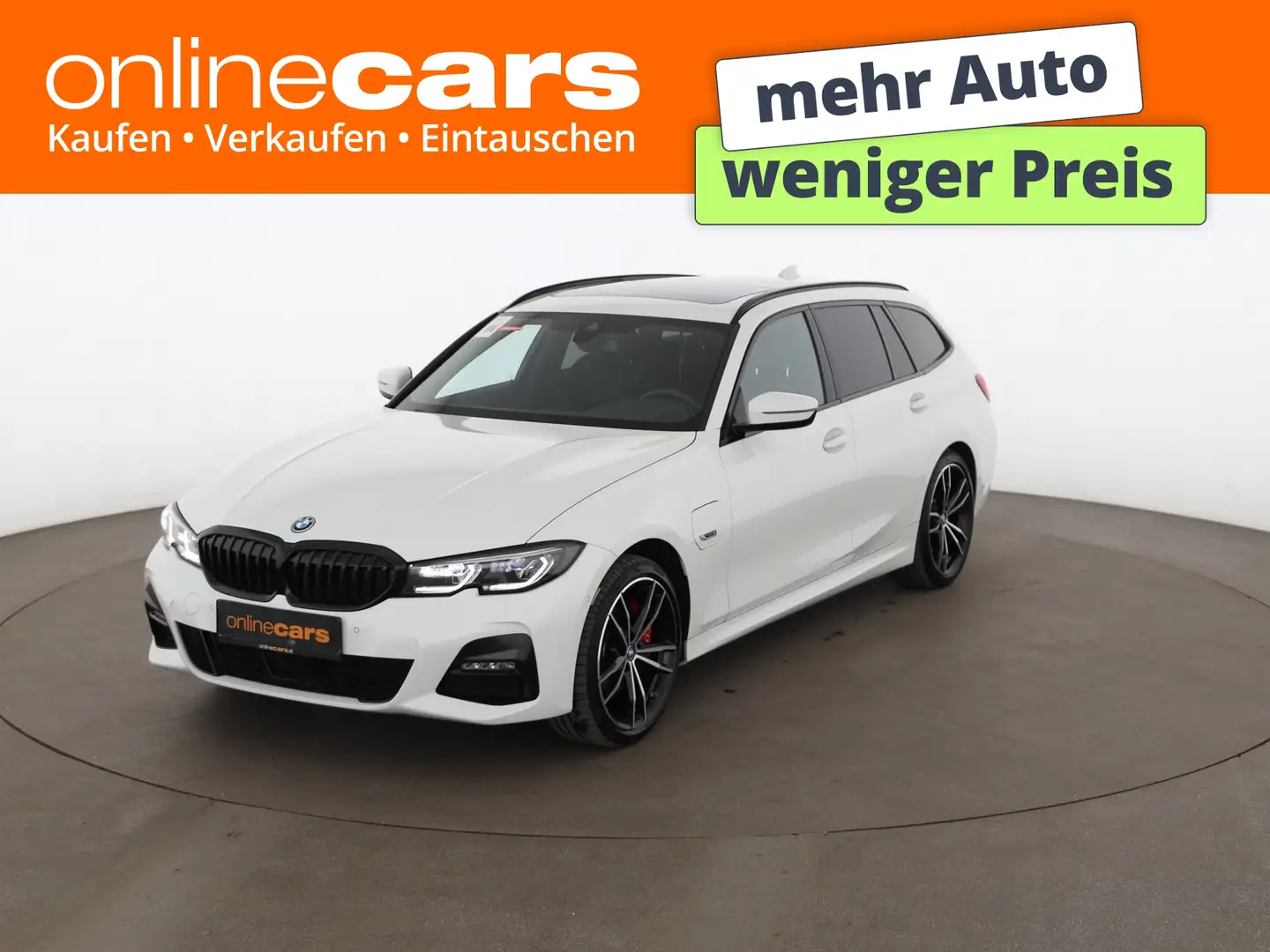 BMW 330 e xDrive Touring M-Sport Aut LASER SKY AHK NAV Weiß - 1