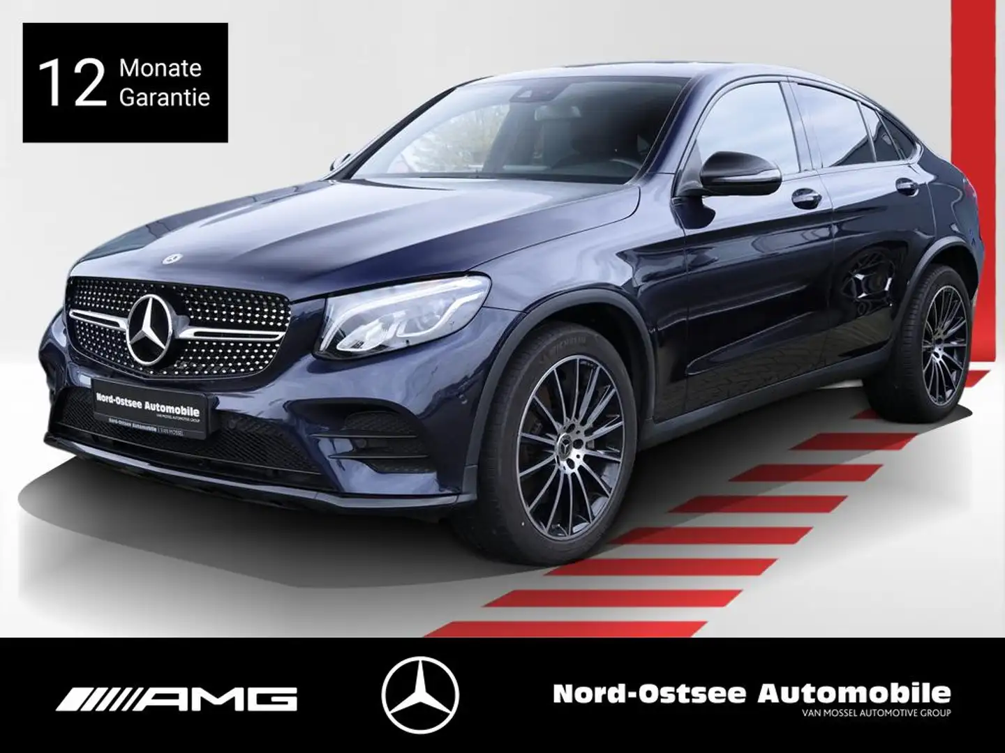 Mercedes-Benz GLC 220 d 4M AMG NIGHT TOTWINKEL KAMERA NAVI Albastru - 1