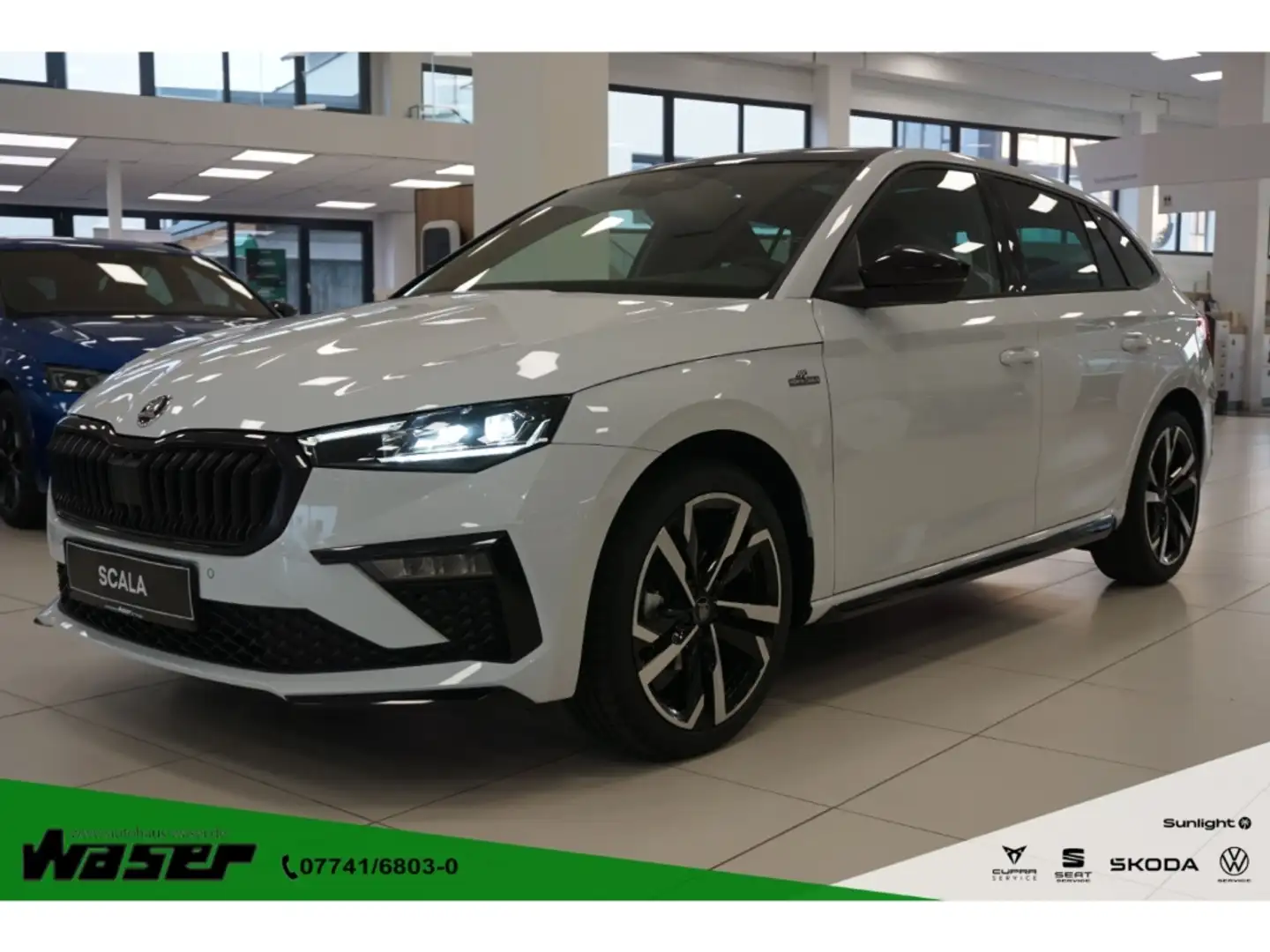 Skoda Scala 1.5 TSI Monte Carlo DSG Navi Pano LED ACC 18''LM S Blanco - 1