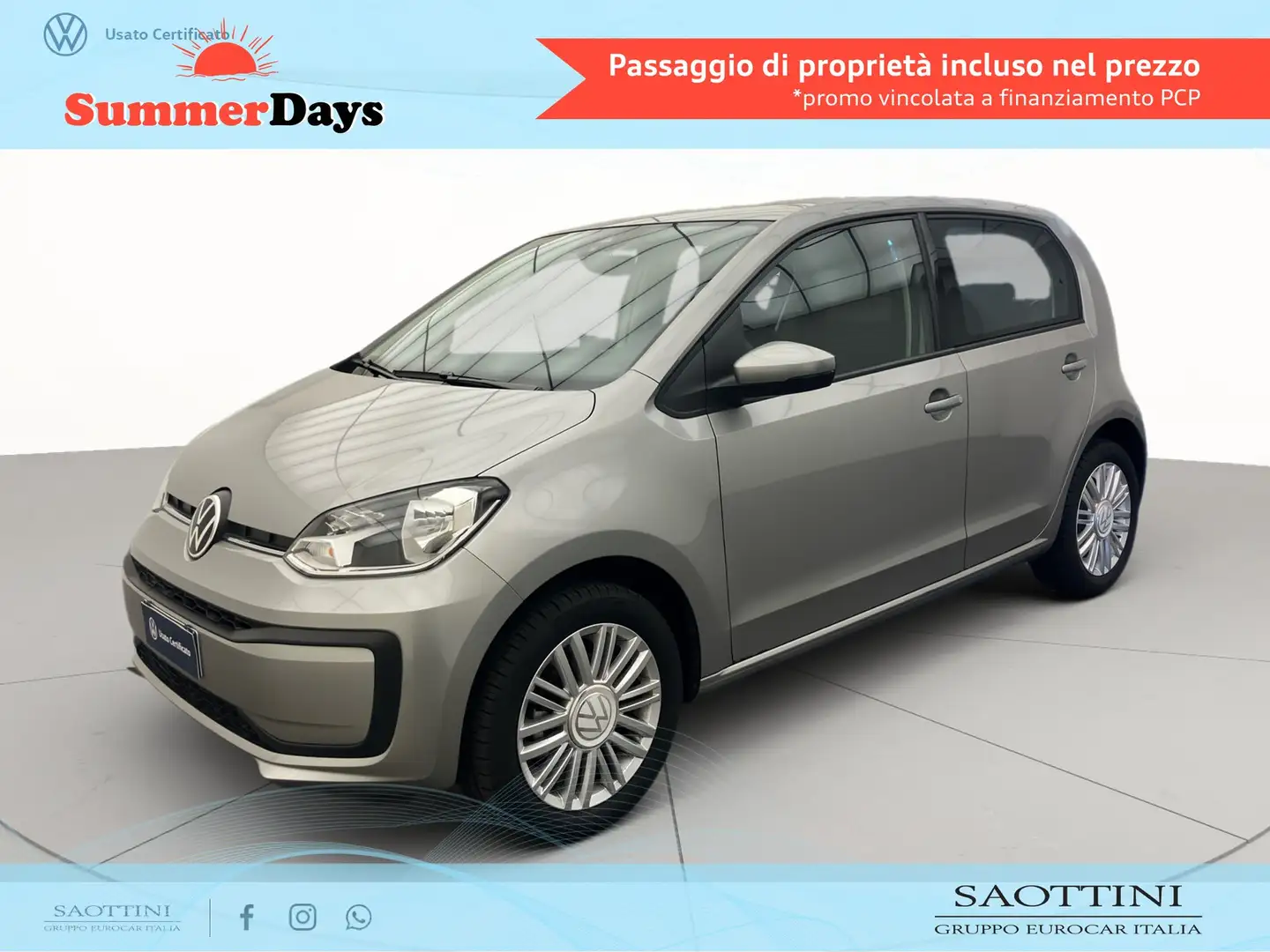 Volkswagen up! 1.0 EVO move  65 CV Grigio - 1