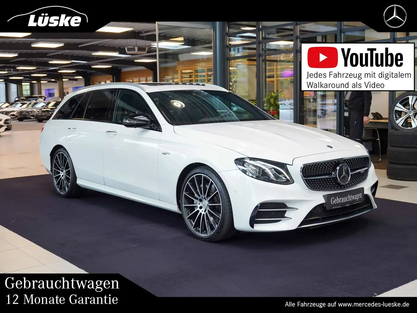 Mercedes-Benz E 53 AMG E 53 AMG 4M+ T Night Burmester Schiebedach Alarm Weiß - 1