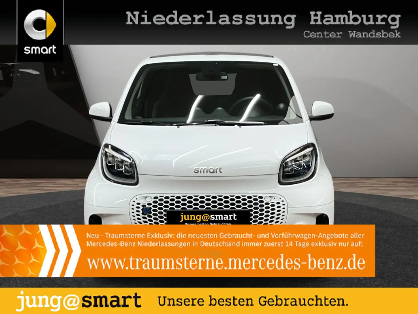smart forTwo EQ 60kWed prime SHZ PDC+Kamera Ambiente Weiß - 1