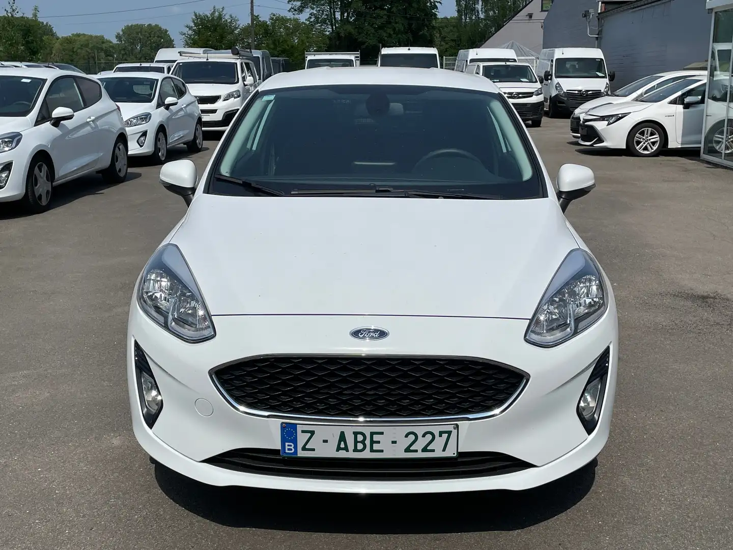 Ford Fiesta 1,5 TDCI Business CAMIONNETTE 2PL.AIRCO 9900 HTVA Blanco - 2