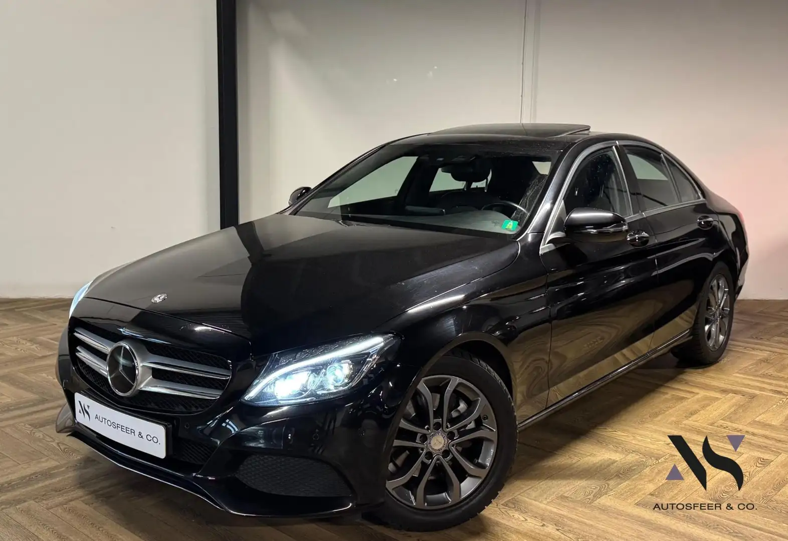 Mercedes-Benz C 200 Prestige PANO CAM MEMORY' Zwart - 1