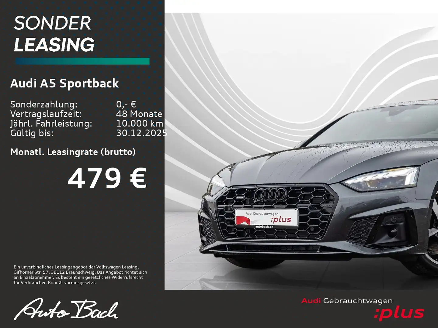 Audi A5 S line 40TDI qu Stronic Navi LED Hu Grau - 2