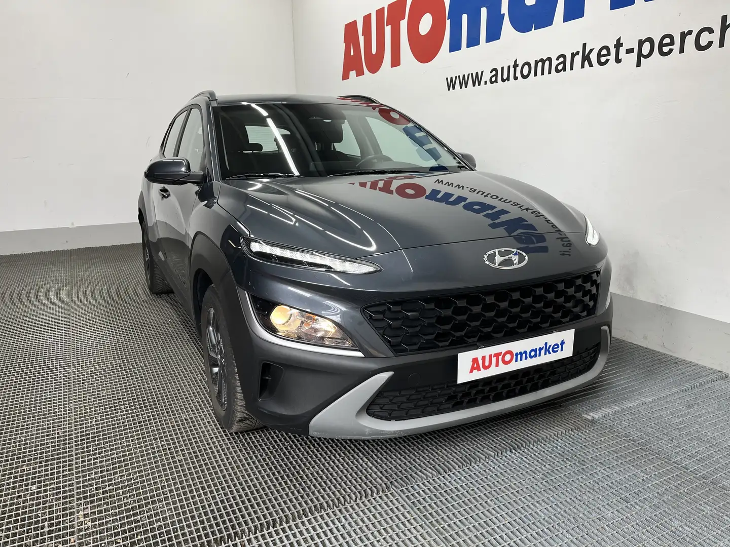 Hyundai KONA Kona I 2021 1.6 gdi hev Xclass 2wd 141cv dct Grigio - 2