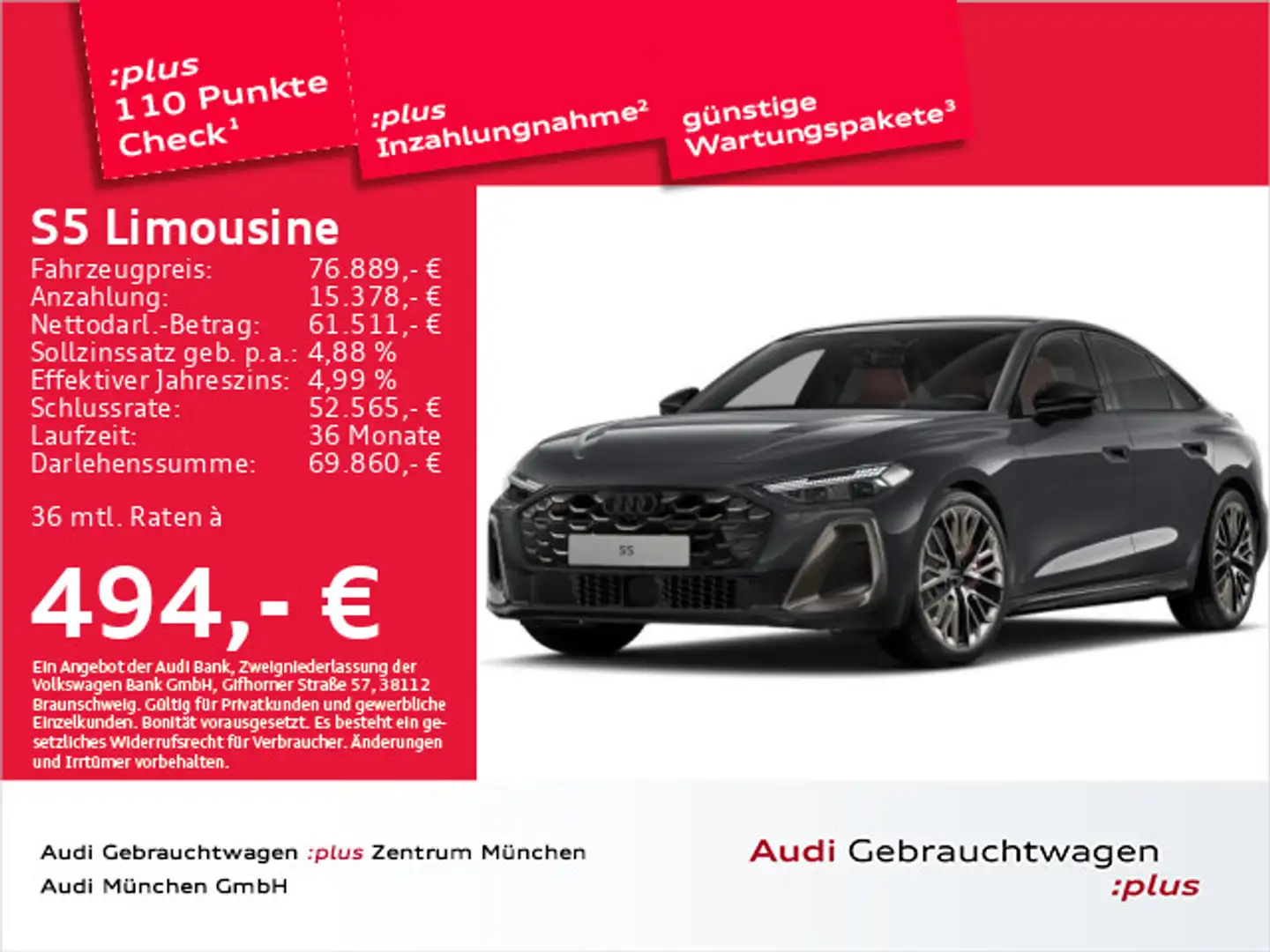 Audi TFSI S tronic edition one Pano/Matr Grau - 1