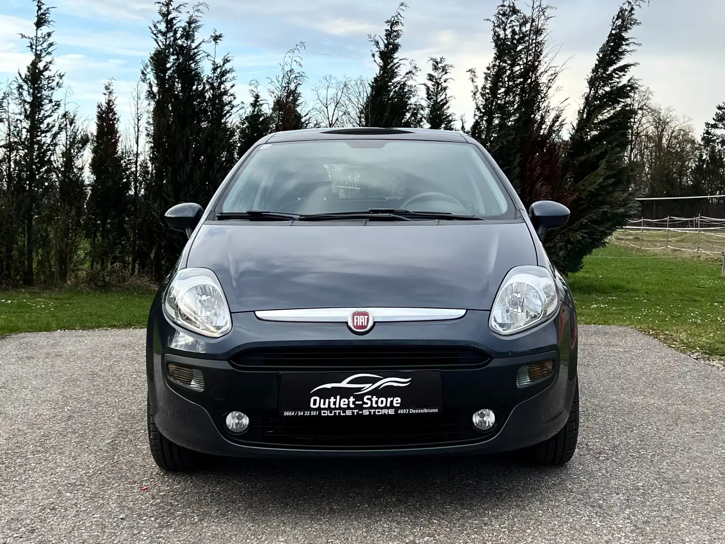 Fiat Punto EVO Dynamic*1.Besitz*Panorama*Tempomat*53.000KM* Blauw - 2