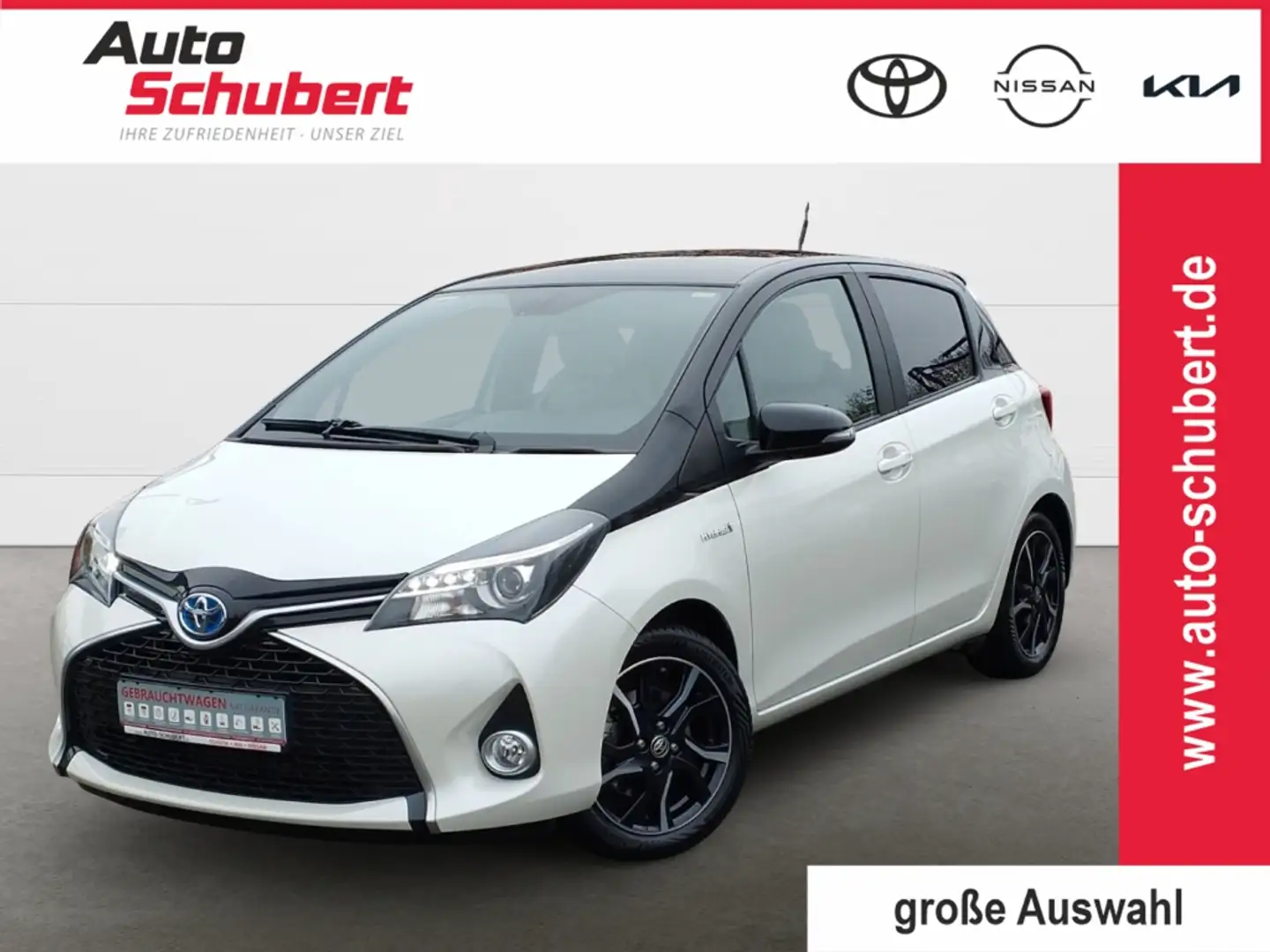 Toyota Yaris Style Hybrid 5-TÜRER, AHK+Sitzheizung+Kamera Weiß - 1
