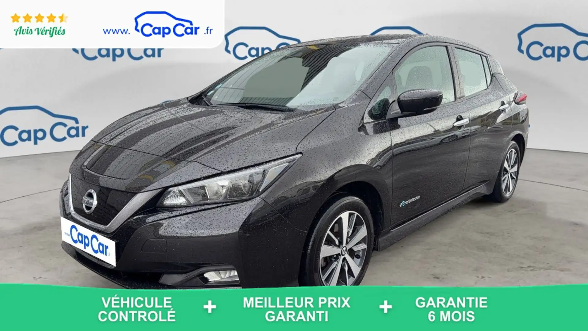 Nissan Leaf II 150 40 kWh Tekna - Garantie constructeur Entretien Noir - 1