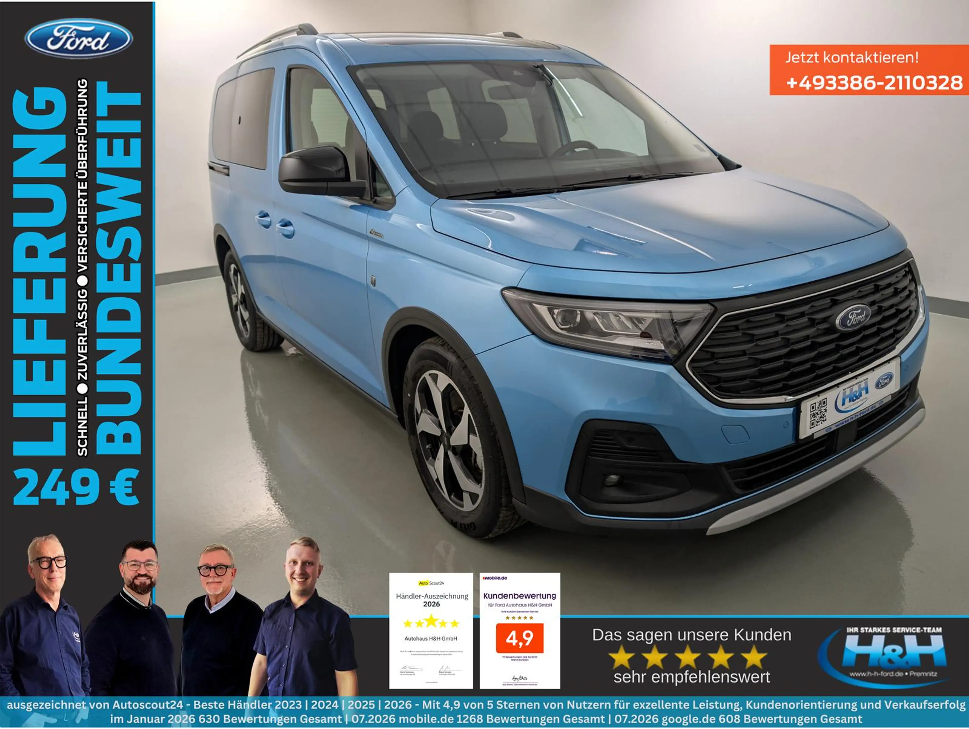Ford Tourneo Connect 1.5PHEV Active ACC+Pano+Ergo+SHZ — photo 2