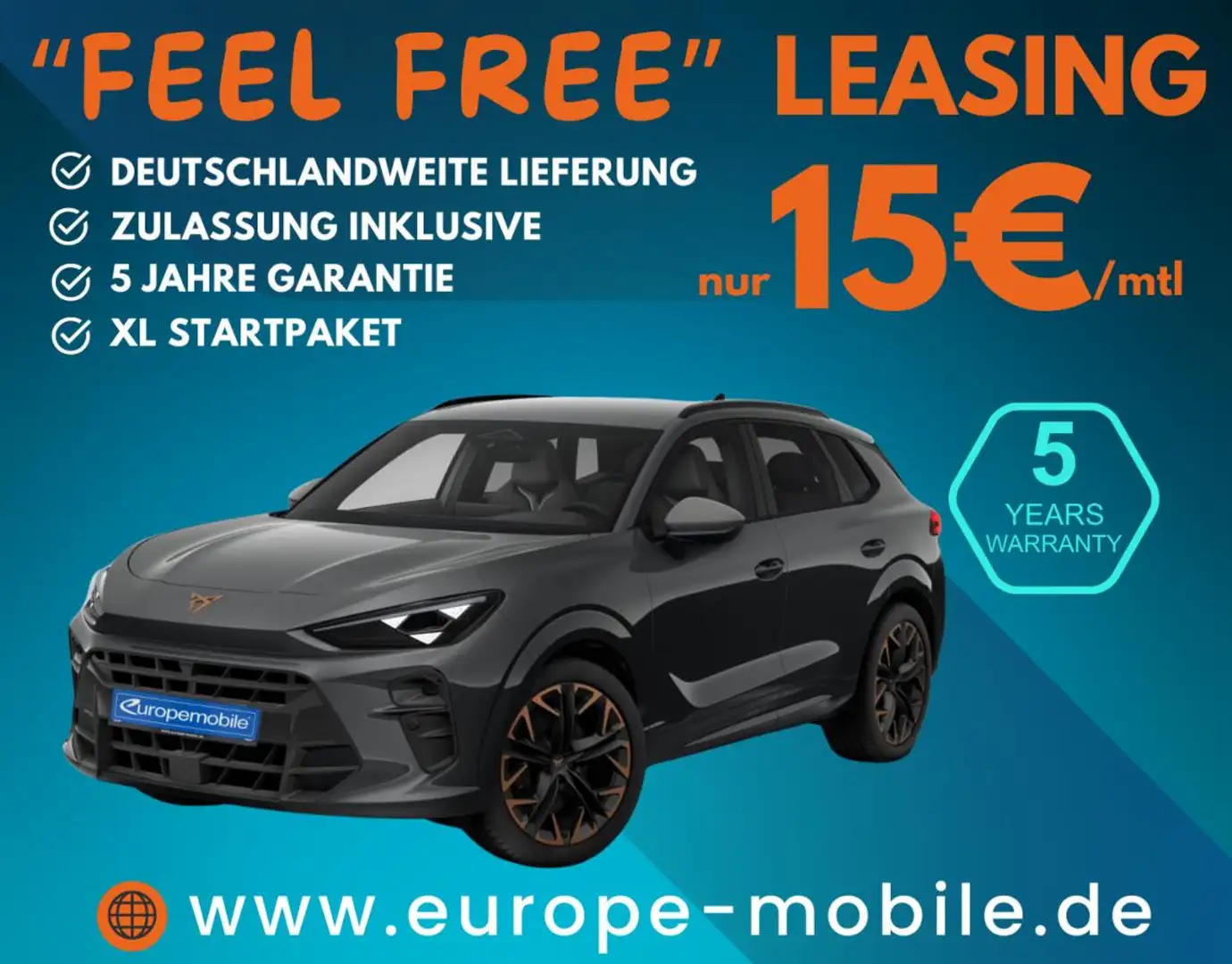 CUPRA Terramar VZ 2.0 TSI DSG 4Drive (UVP 67.099€/KW35/25) XL/AHK Grau - 1