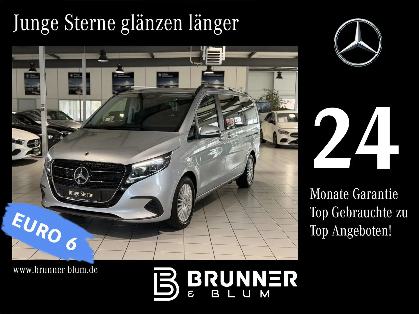 Mercedes-Benz V 220 V 220 d Style/lang/Distronic/AHK/MultibeamLED Silber - 1