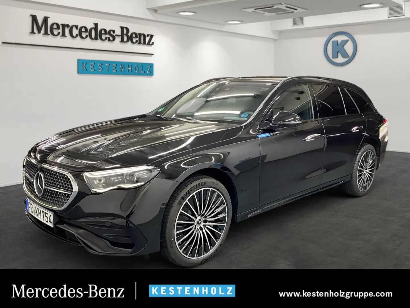 Mercedes-Benz E 450 d T 4M AMG Fahrass 360° Airmat Burmester AHK Schwarz - 1