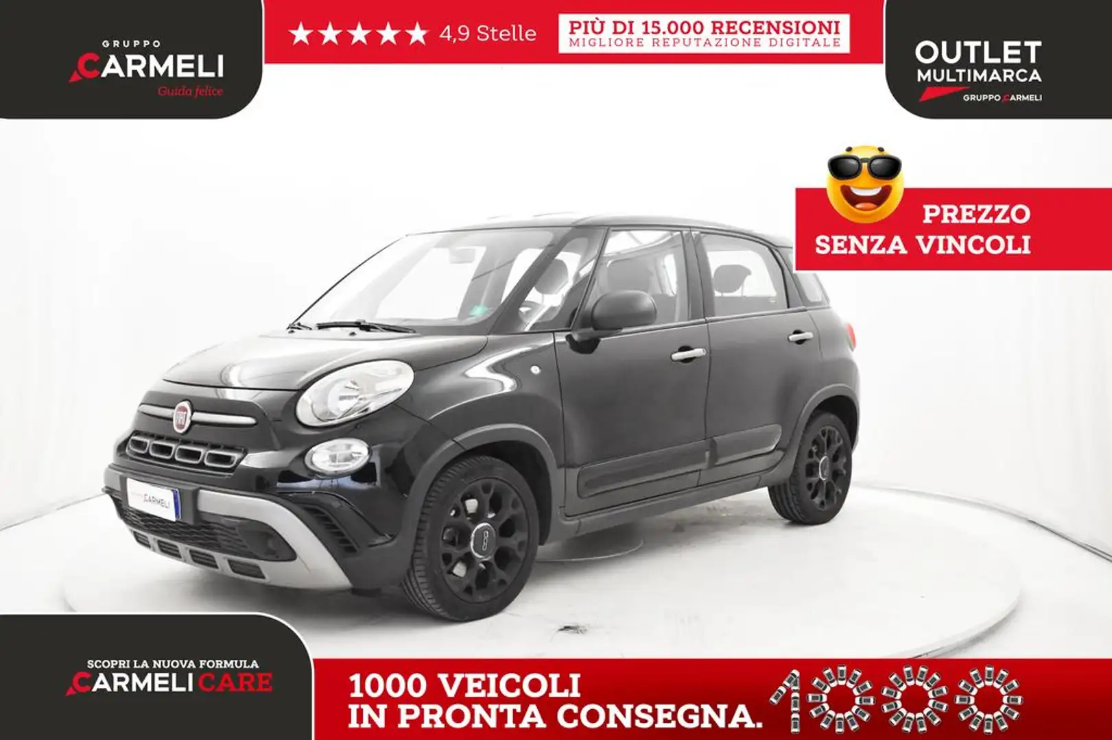 Fiat 500L Cross 1.6 mjt City 120cv Noir - 1