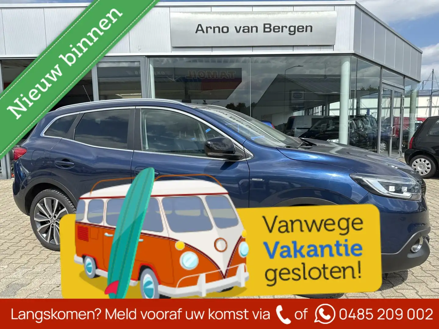 Renault Kadjar 1.2 TCe Bose, panoramadak, lederen interieur, LED Blauw - 1
