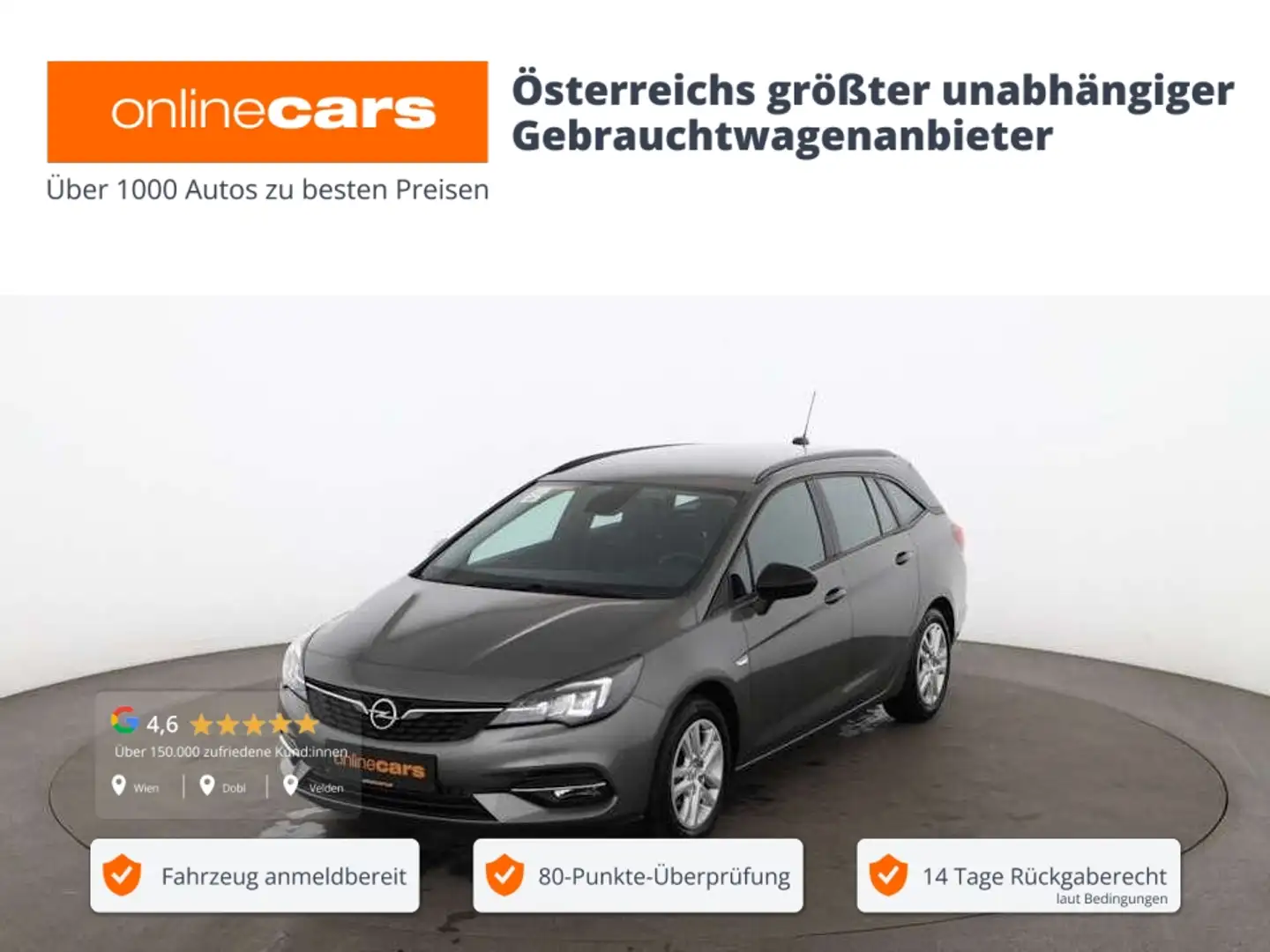 Opel Astra K ST 1.5 CDTI Edition LED NAVI R-CAM SITZHZ Grau - 1