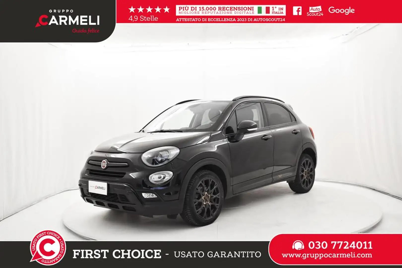 Fiat 500X 1.6 mjt S-Design Cross 4x2 120cv dct my18 Nero - 1