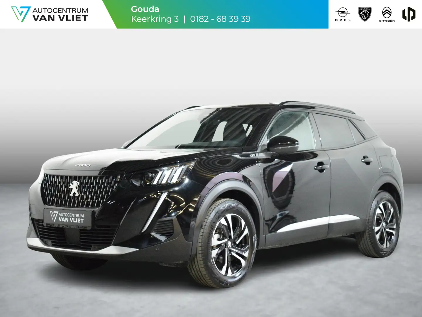 Peugeot 2008 1.2 Turbo 130pk GT Pack AUTOMAAT | NAVIGATIE | CAR Zwart - 1