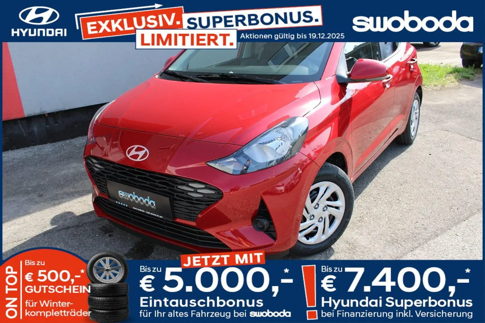 Hyundai i10 GO 1,0 MT a5bg1 Rot - 1