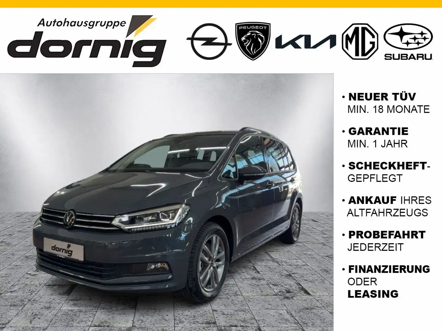 Volkswagen Touran Comfortline DSG,7-Sitzer, Navi Grau - 1