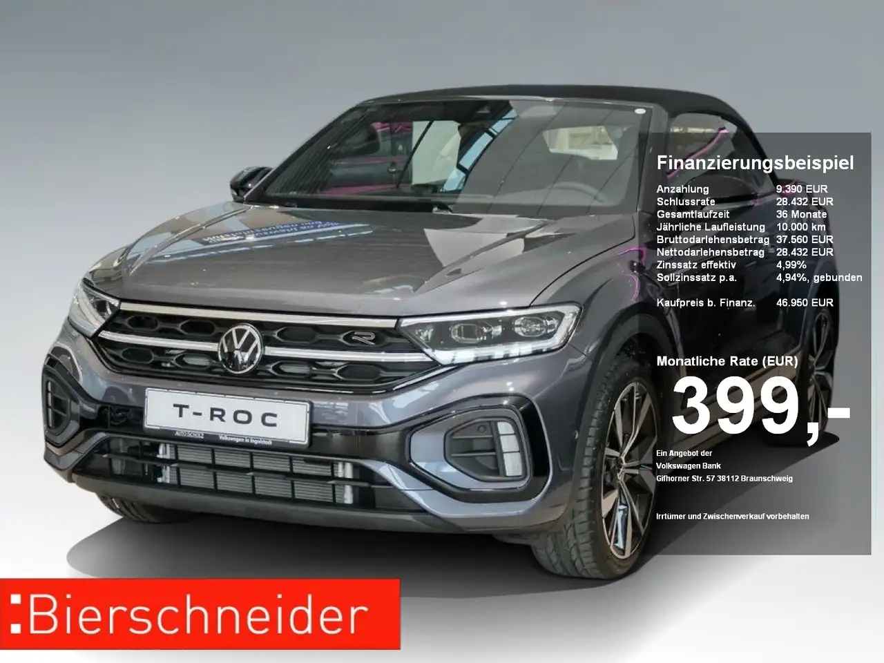Volkswagen T-Roc Cabriolet 1.5 TSI DSG R-Line NAVI KAMERA AHK IQ.LI