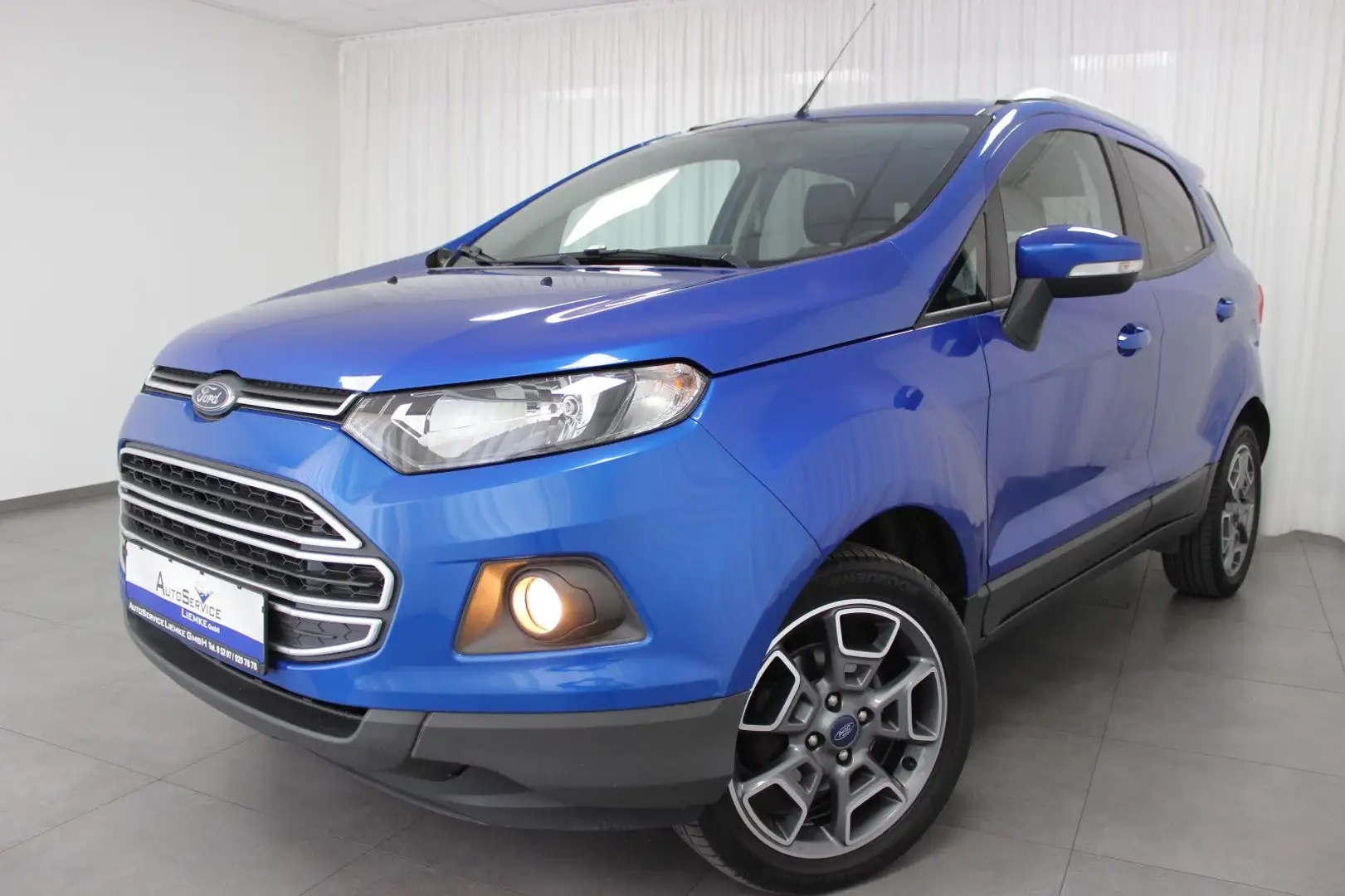 Ford EcoSport Trend 112PS Aut. NAVI TEL SHZ PDC KAM Blau - 1