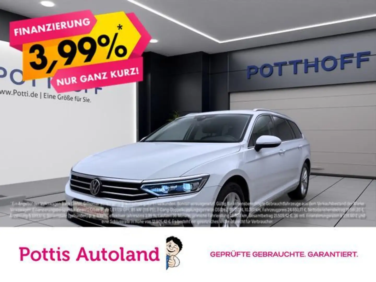 Volkswagen Passat Variant 2.0 TDI DSG ELEGANCE KAMERA PDC N Weiß - 1