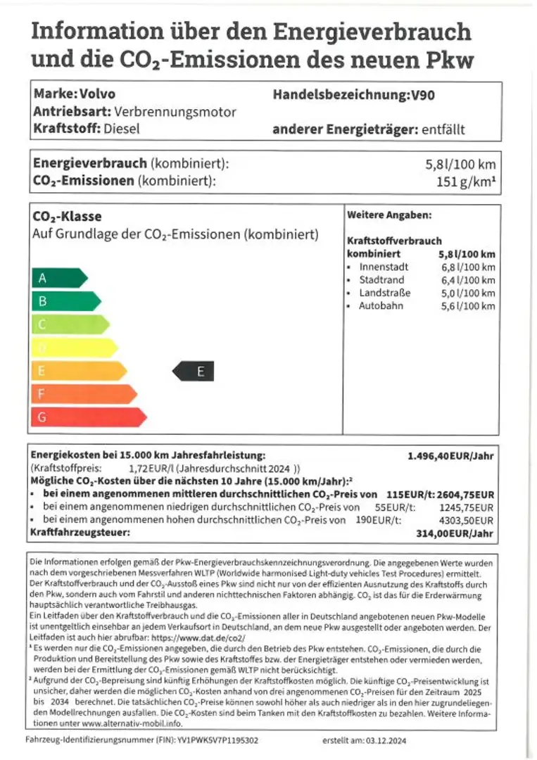 Volvo V90 B4 D Ultimate Bright *AHK * Standheizung * 360°* Grau - 2
