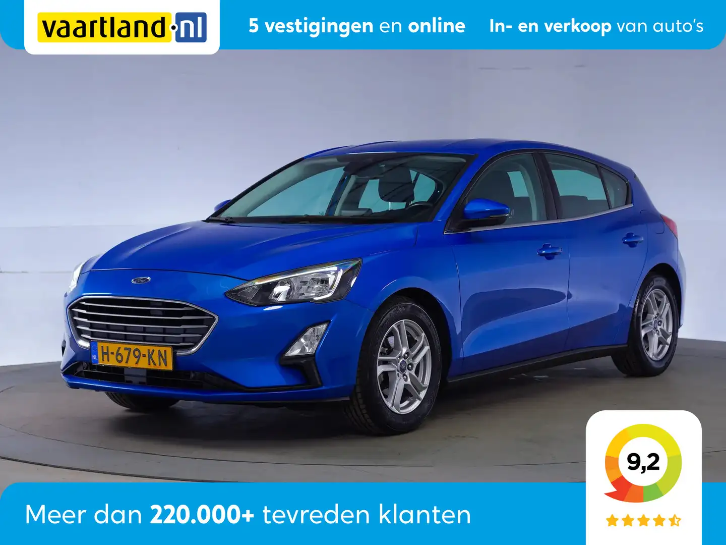 Ford Focus 1.0 EcoBoost Trend Ed. Business [ Navi PDC Airco ] Blauw - 1
