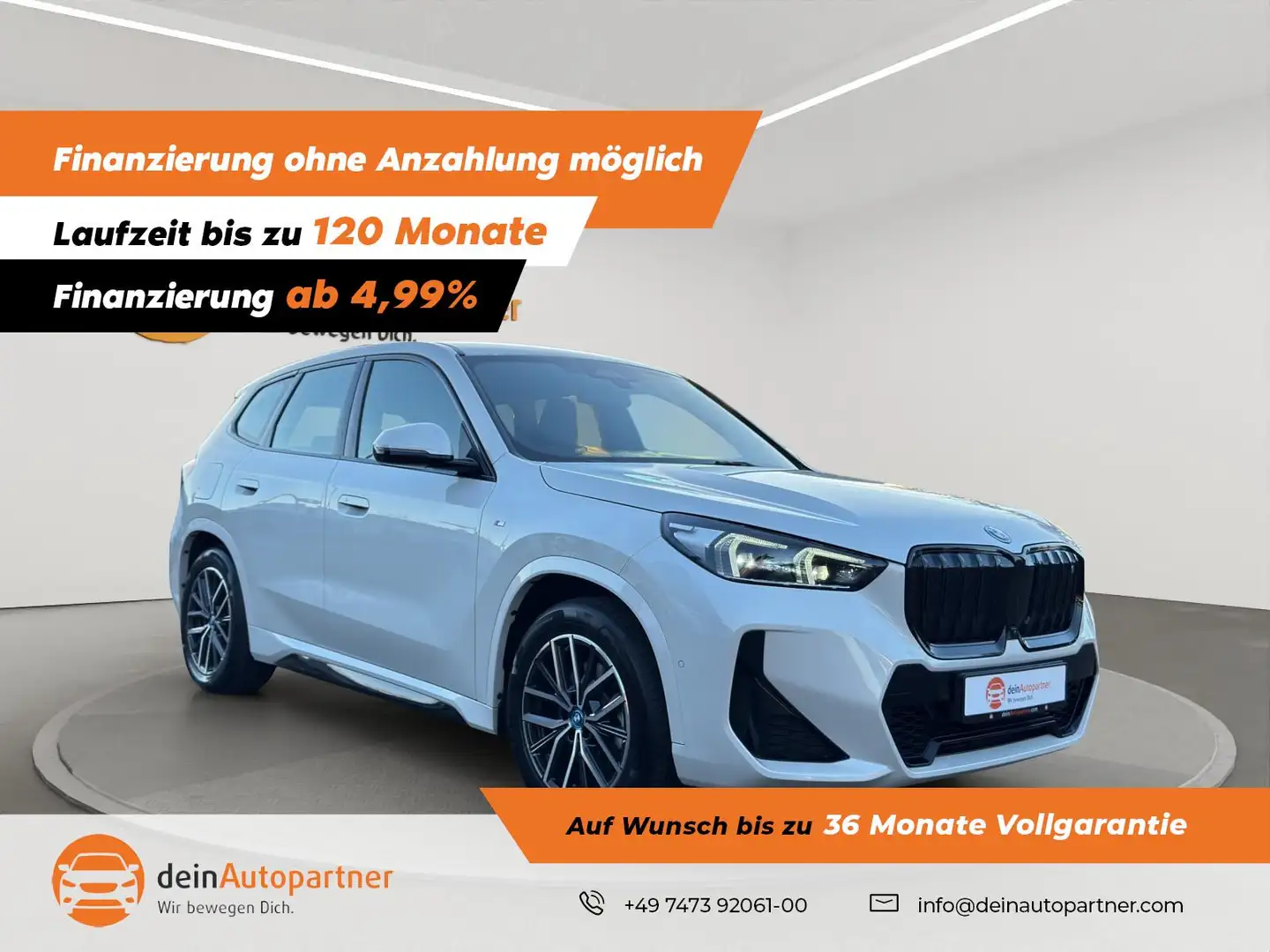 BMW iX1 30 xDrive M Sport LED/LEDER/AHK/HUD/360° Kamera/WI Blanc - 1