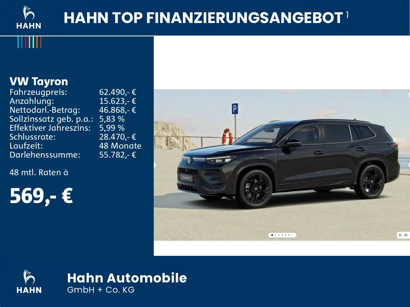 Volkswagen Tayron R-Line 2,0 l TDI SCR 4MOTION 193 PS DSG A Negro - 2